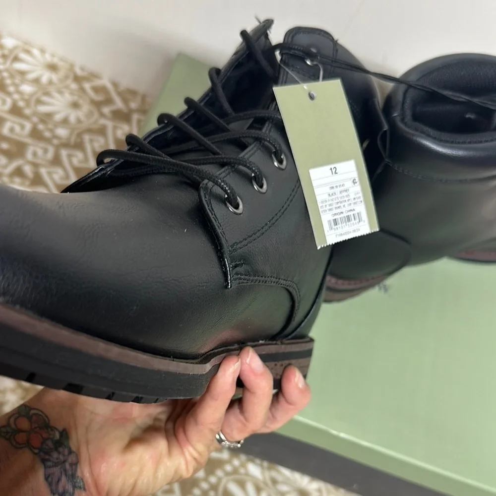 Goodfellow & Co Black Leather Ankle Boots